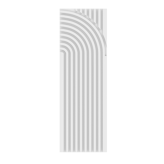 Композитная декоративная панель Decoplume Wave 1 (295*99*10мм)